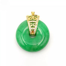 Load image into Gallery viewer, Nature Jade Peace Fortune Pendant Necklace Gift Jewelry charm Blessing Jewelry a