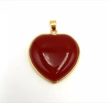 Load image into Gallery viewer, Nature Jade Heart Love Pendant Necklace Gift Jewelry charm Blessing Jewelry b