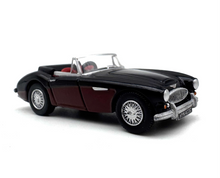 Load image into Gallery viewer, 1:76 Black 1959 Austin Healey 3000 Convertible Model Diecast Metal Car New Collection