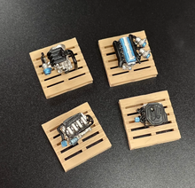 Load image into Gallery viewer, 1:64 JDM Car VTEC Turbo Engine Garage Mechanic Display Model Resin Scene New