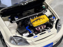 Load image into Gallery viewer, MH 1:18 White Civic Type R EK9 Spoon B16B Vtec Engine Model Diecast Metal Car