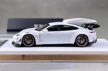 Load image into Gallery viewer, 404Error 1:64 White Taycan Roof Box Racing Sports Model Diecast Resin Car New Collection