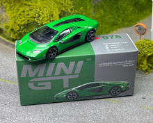 Load image into Gallery viewer, MINIGT 1:64 Green Countach LPI800-4 Sports Model Diecast Metal Car New Collection