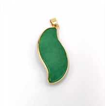 Load image into Gallery viewer, Nature Jade Leaf Green Pendant Necklace Gift Jewelry charm Blessing Luck Fortune