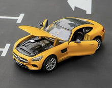 Load image into Gallery viewer, Maisto 1:24 Yellow AMG GT Racing Sports Model Toy Diecast Metal Car BN