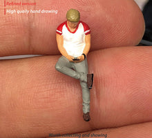 Load image into Gallery viewer, 1:64 Painted Figure Mini Model Miniature Resin Diorama Street Tattoo Man Boy Guy
