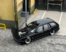 Load image into Gallery viewer, Mortal 1:64 Black E34 Touring Wagon VIP Sports Model Diecast Metal Car New Collection