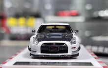 Load image into Gallery viewer, MI 1:64 White Mines Skyline GTR R35 Sports Model Diecast Resin Car BN