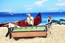 Load image into Gallery viewer, 1:64 Painted Figure Model Miniature Resin Diorama Sand Pool Billiards Balls Cue