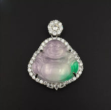 Load image into Gallery viewer, Nature Jade Laughing Buddha Pendant Necklace Gift Jewelry charm Blessing New B