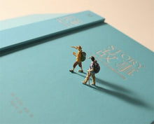 Load image into Gallery viewer, 1:64 Painted Figure Model Miniature Resin Diorama Sand Outdoor Explore Hiking