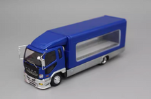 Load image into Gallery viewer, GCD 1:64 Blue Fuso FK Fighter Outriggers Raised Truck Model Diecast Metal Car