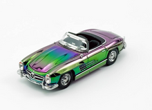 Load image into Gallery viewer, YS 1:64 Plating Purple 300SL W198 Convertible Sports Model Diecast Metal Car