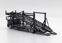 Load image into Gallery viewer, UM 1:64 Black 500 HINO Ranger Double Transport truck Model Diecast Metal Car