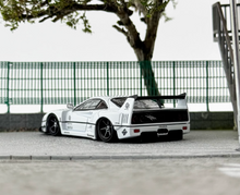 Load image into Gallery viewer, SH 1:64 White F40 LBWK Widebody Sports Model Diecast Metal Car BN