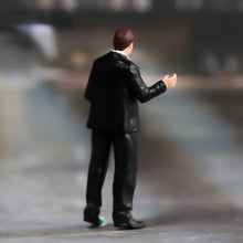 Load image into Gallery viewer, 1:64 Painted Figure Model Miniature Resin Diorama Sand Suit Gentleman Bow Tie New