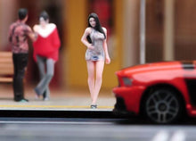 Load image into Gallery viewer, 1:64 Painted Figure Model Miniature Resin Diorama Sand Beauty Qipao Lady Girl