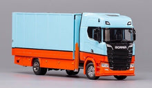 Load image into Gallery viewer, GCD 1:64 Blue Scania S730 Enclosed Double Deck Tow Truck Model Diecast Metal