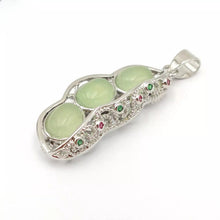 Load image into Gallery viewer, Nature Jade Lucky Beans Pendant Necklace Gift For Woman Jewelry charm Blessing B