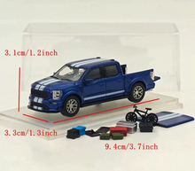 Load image into Gallery viewer, FW 1:64 Blue Shelby F150 V8 Pickup Truck Sports Model Diecast Metal Car New Collection
