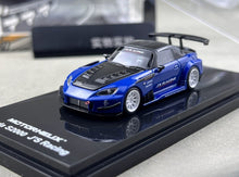 Load image into Gallery viewer, MH 1:64 Blue Carbon S2000 Widebody Racing Sports Model Diecast Metal Car New Collection