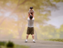Load image into Gallery viewer, 1:64 Painted Figure Model Miniature Resin Diorama Toy Sand Father and Son Boy