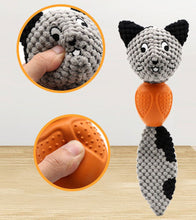 Load image into Gallery viewer, Dog Squeaky Toys Chew Puppy Rubber Fluffy Toy Durable Feeding Puzzle Safe Pet