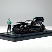 Load image into Gallery viewer, FG 1:64 Black RWB 930 Figure Sports Open Model Diecast Metal Car New Collection