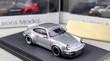 Load image into Gallery viewer, AM 1:64 Silver RWB 964 Racing Sports Widebody Diecast Model Metal Car New