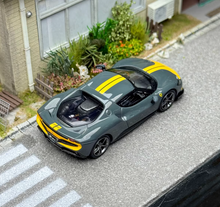Load image into Gallery viewer, BBR 1:64 Gray 296 GTB Hard Top Racing Sports Model Diecast Metal Car New Collection