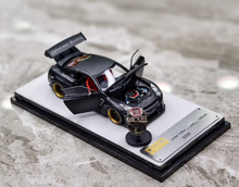 Load image into Gallery viewer, PGM 1:64 Black GTR R35 Rocket Bunny Engine Sports Model Diecast Metal Car New Collection