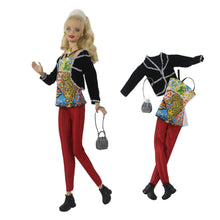 Load image into Gallery viewer, Barbie Doll Clothing 11.5" Girl Wear Fashion Outfits 1/6 Top Skirt Pants Jeans Bag