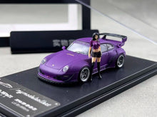 Load image into Gallery viewer, MC 1:64 Matte Purple RWB 993 Figure Sports Model Diecast Metal Car New Collection