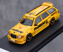 Load image into Gallery viewer, Mortal 1:64 Yellow Taxi S124 MODEII EVO2 Sport Wagon Model Diecast Metal Car