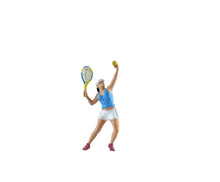 Load image into Gallery viewer, 1:64 Painted Figure Mini Model Miniature Resin Diorama Sport Tennis Lady Man Set