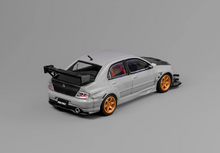 Load image into Gallery viewer, CM 1:64 JDM Gray EVO Lancer 9 IX Widebody Sports Model Diecast Metal Car New