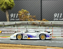 Load image into Gallery viewer, Transcend 1:64 White 911 GT1 1997 24h #26 Sports Model Diecast Metal Car New Collection