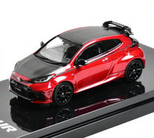 Load image into Gallery viewer, HJ 1:64 Red Carbon GR Yaris Sports Model Diecast Metal Car New Collection