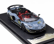 Load image into Gallery viewer, RM 1:64 Grey Aventador svj #63 Sports Model Diecast Metal Car BN
