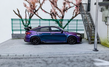 Load image into Gallery viewer, Motorhelix 1:64 Purple JDM Civic Type R FL5 Sports Model Diecast Metal Car New