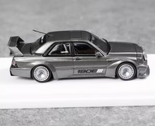 Load image into Gallery viewer, BSC 1:64 Gray 190E EVO II W201 Sedan Sports Model Diecast Metal Car New Collection