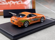 Load image into Gallery viewer, FS 1:64 Orange Supra A80 Convertible Sports Model Diecast Metal Car New Collection