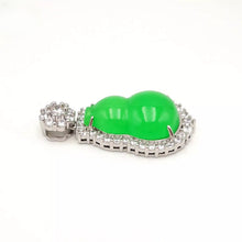 Load image into Gallery viewer, Nature Jade Gourd Pendant Necklace Gift Jewelry charm Blessing Lucky Fortune a