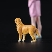 Load image into Gallery viewer, 1:64 Painted Figure Model Miniature Resin Diorama Sand Pet Dog Golden Retriever New