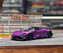 Load image into Gallery viewer, Minigt 1:64 Purple 720s LBWK Sports Model Diecast Metal Car New Collection