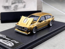 Load image into Gallery viewer, RM 1:64 Gold GTV6 Widebody Hatchback Sports Model Diecast Metal Car New Collection
