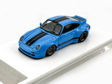 Load image into Gallery viewer, MY64 1:64 Blue Gnuther Werks 911 400R Sports Model Diecast Resin Car New Collection