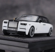 Load image into Gallery viewer, Banana 1:64 Black White Phantom VIII Centenary Model Diecast Metal Car New Collection
