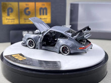Load image into Gallery viewer, PGM 1:64 Gray 911 RWB 930 Round Classic Sports Model Diecast Metal Car New Collection