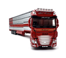 Load image into Gallery viewer, 1:76 Red DAF XF Euro6 Livestock Delivery Truck Model Diecast Metal Car New Collection